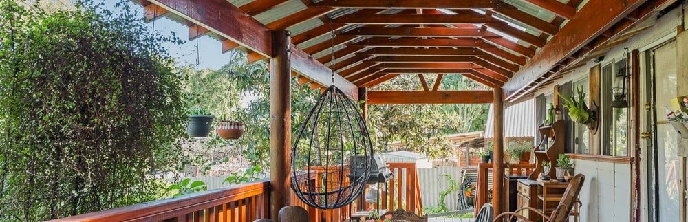 Raised Colorbond Patio with decking