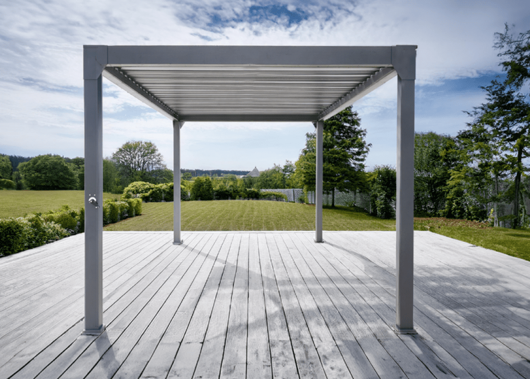 Amalfi Pergola 5m x 3m Gunmetal colour