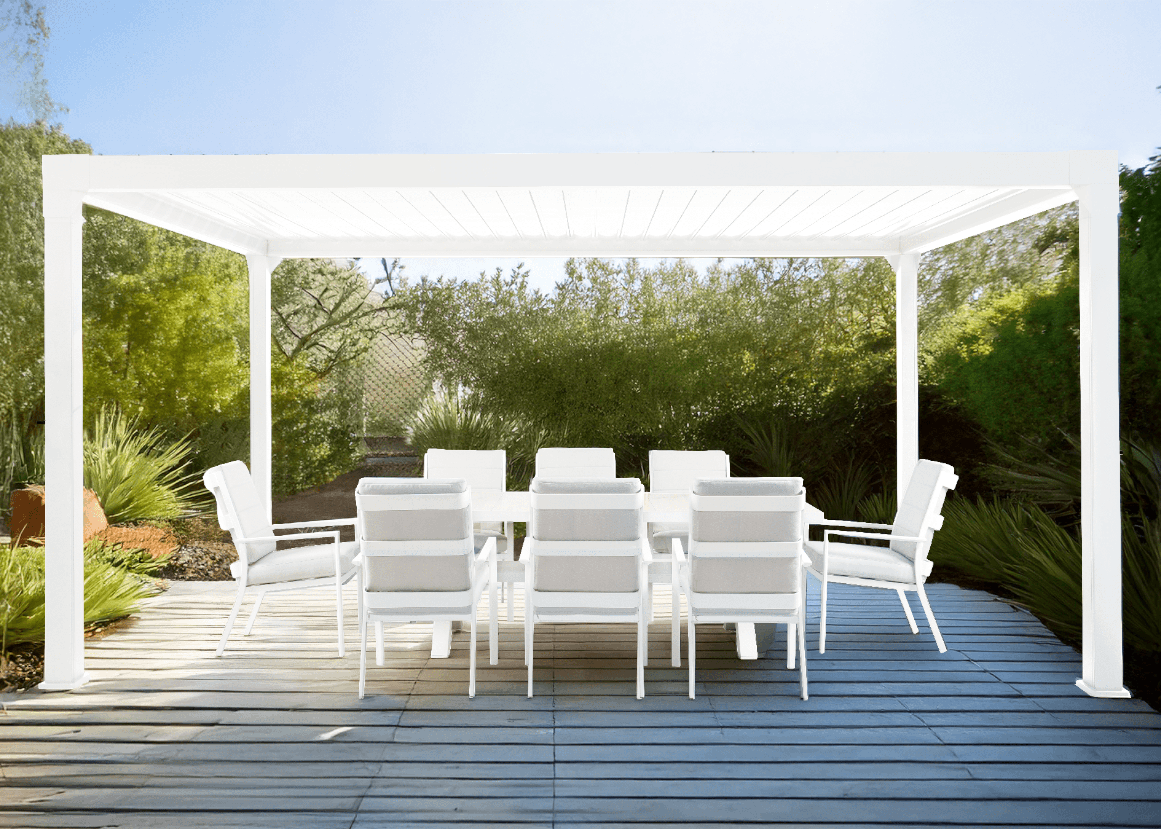 Amalfi Pergola 5m x 3m White colour