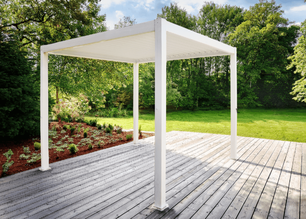 Capri Aluminium Pergola 3m x 3m White colour