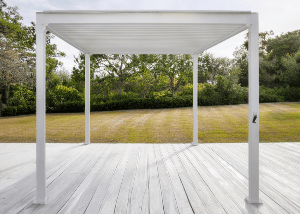 Tuscany Aluminium Pergola 4m x 3m White colour