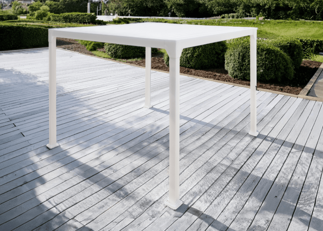 Tuscany Aluminium Pergola 3m x 3m White colour