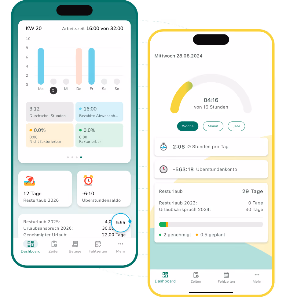 Zep App auf dem telefon