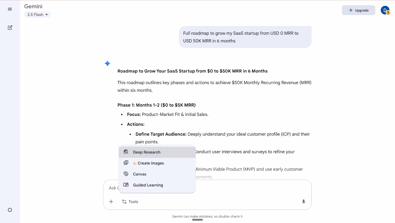 Google Gemini AI chatbot supports Docs, Sheets, and Gmail, allowing teams to draft content, analyze data, and collaborate seamlessly within the Google Workspace productivity environment.