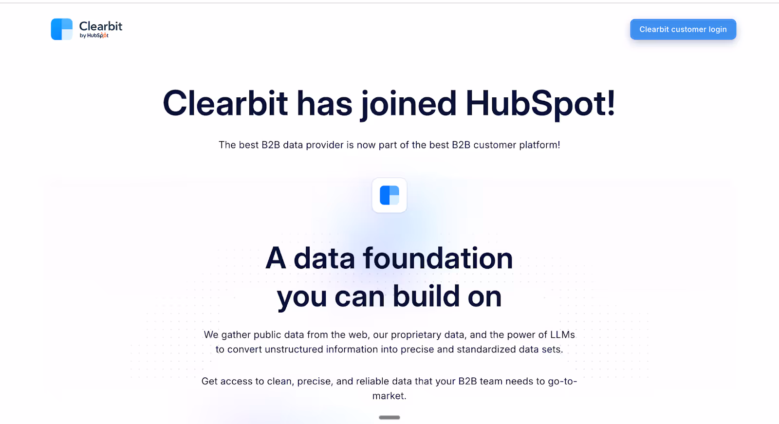 Clearbit (by HubSpot – Real-Time Data Enrichment for Marketing & CRM)