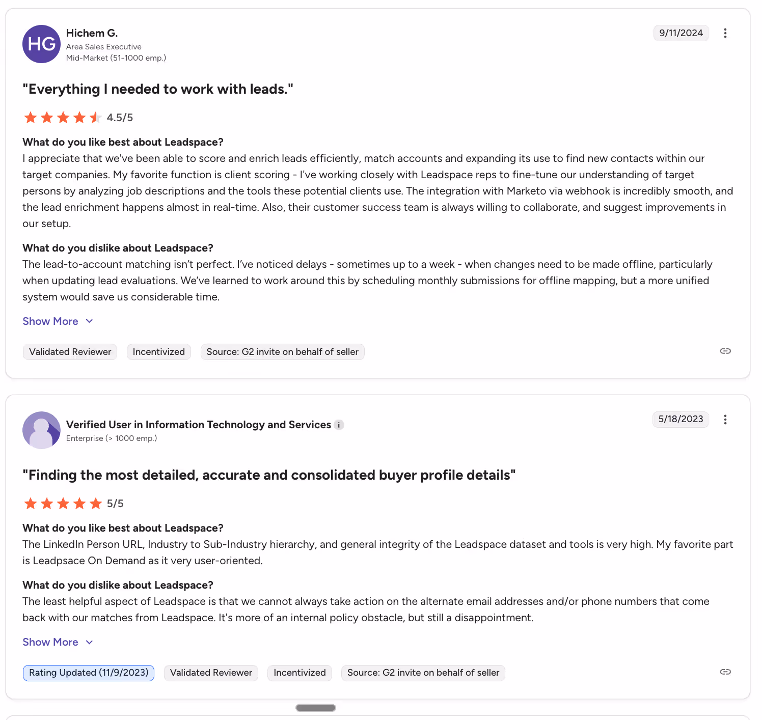 Leadspace Reviews G2