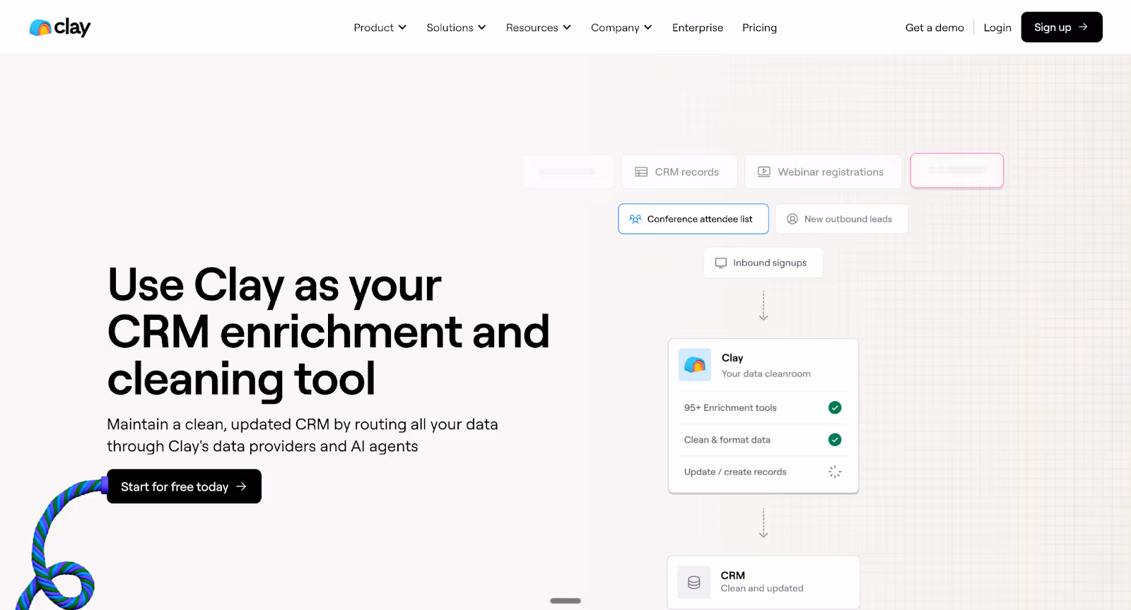 Clay (Workflow Automation + Data Enrichment Layer)