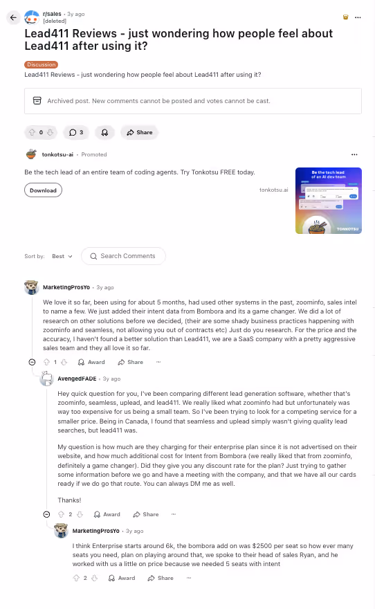 Lead411 Reviews Reddit