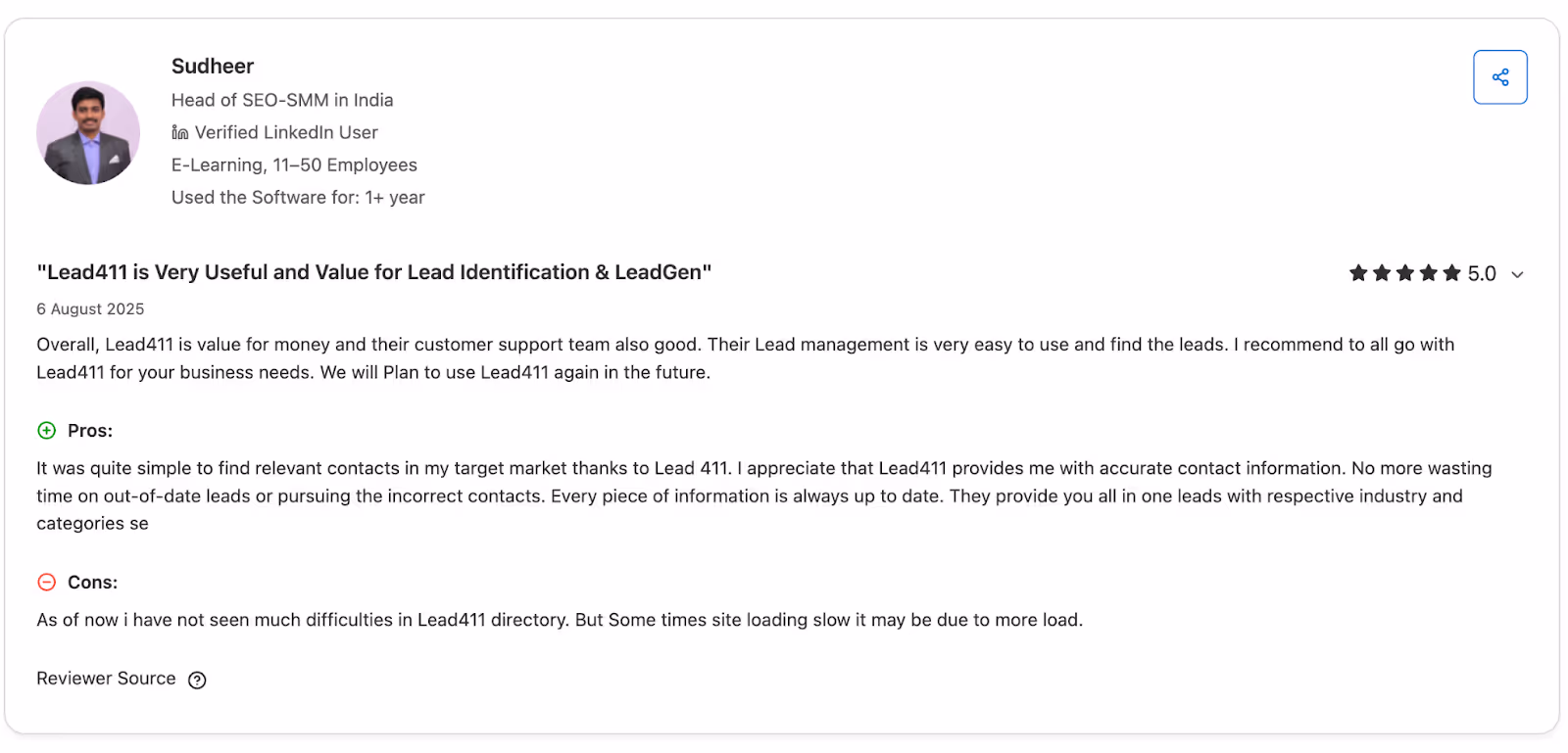 Lead411 Reviews Capterra