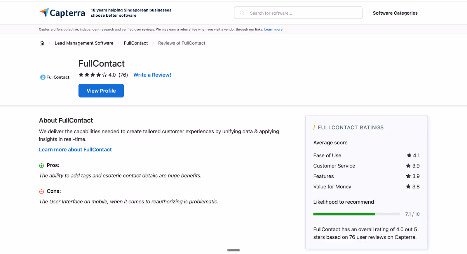 FullContact Reviews Capterra