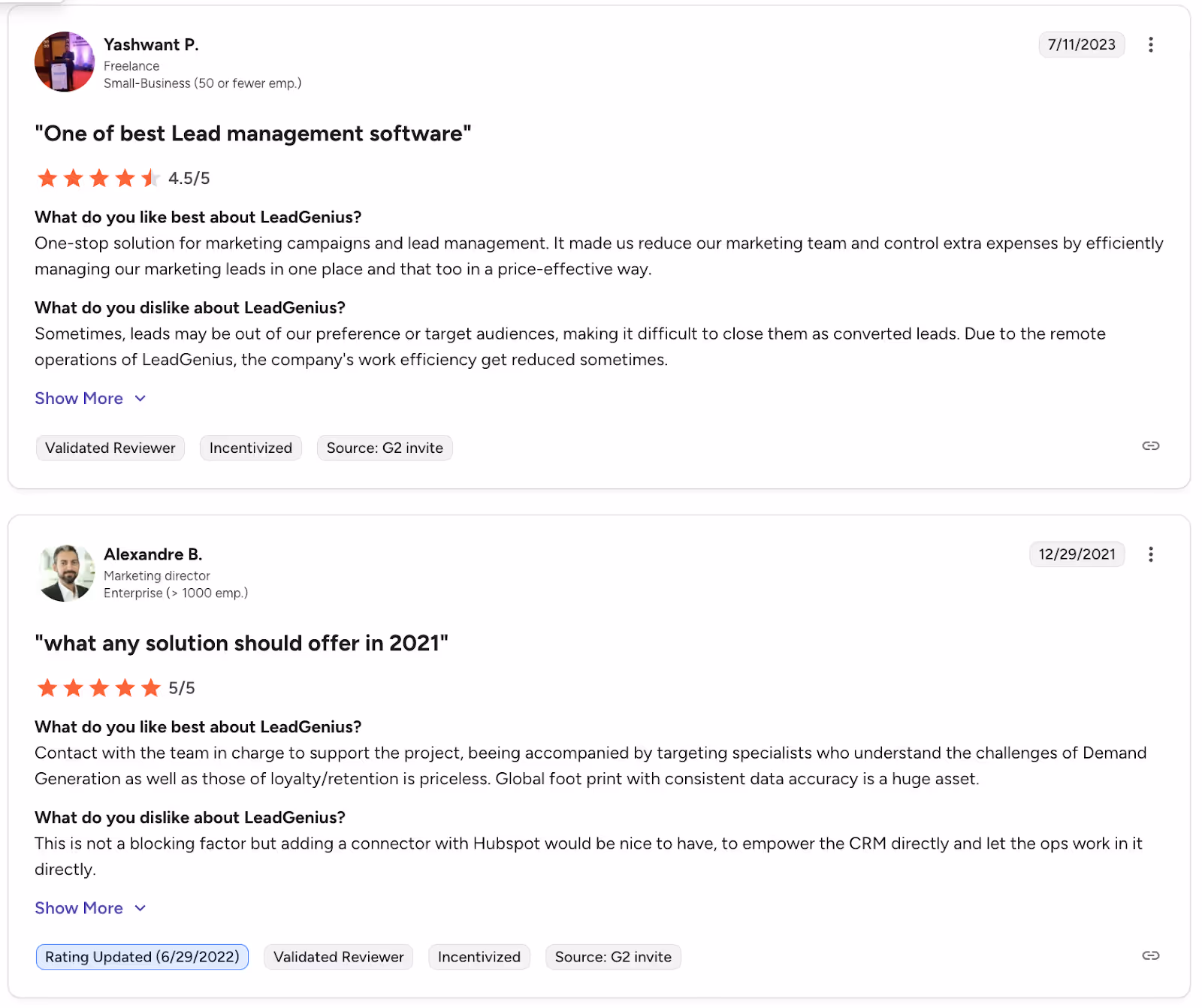 LeadGenius Review G2