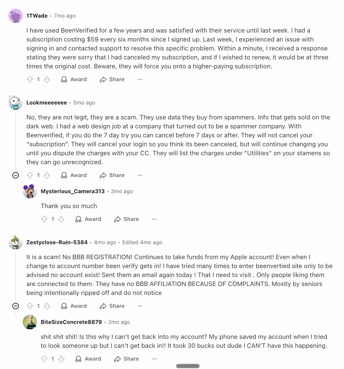 BeenVerified Reviews Reddit