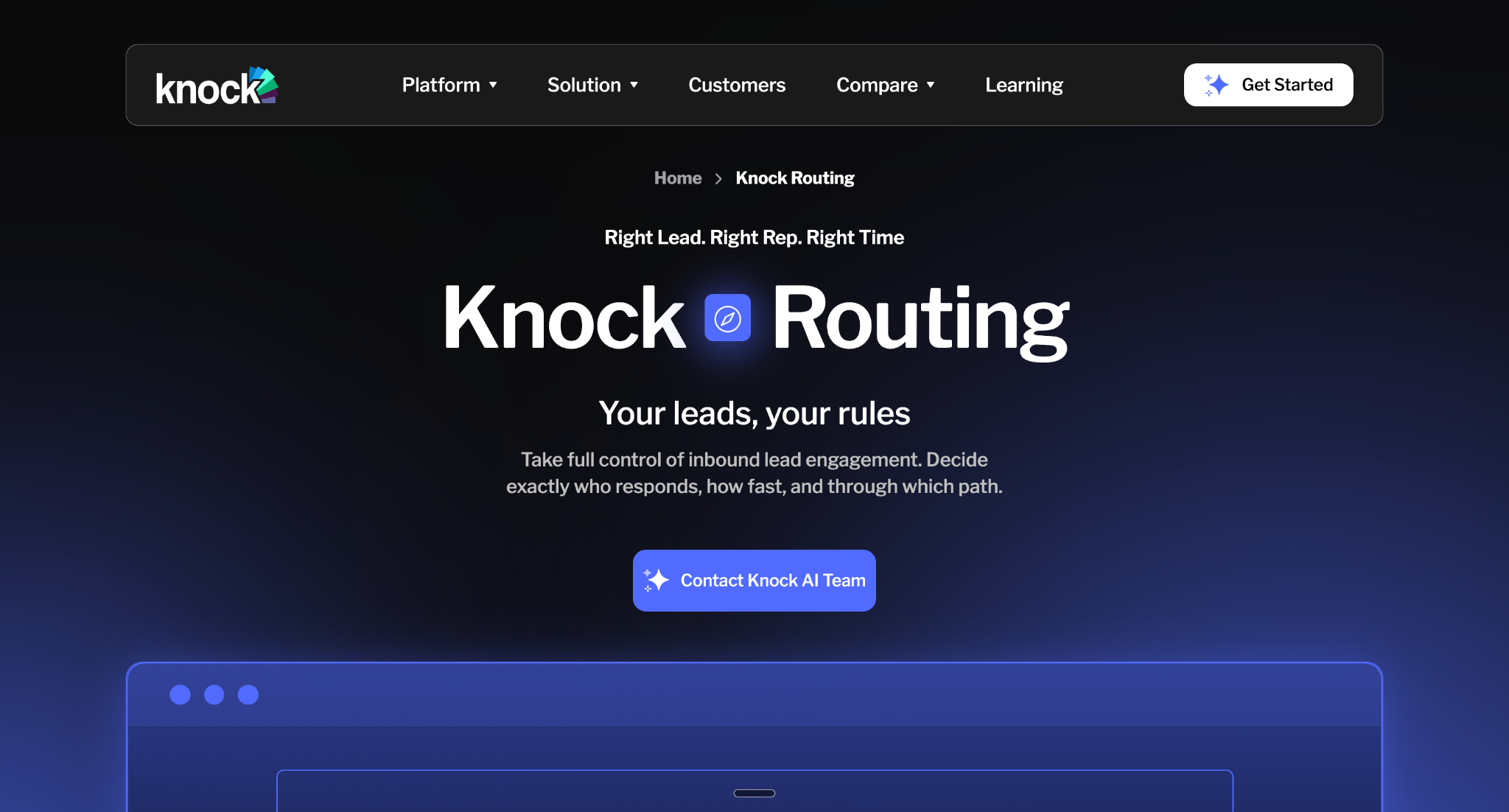 Knock Routing