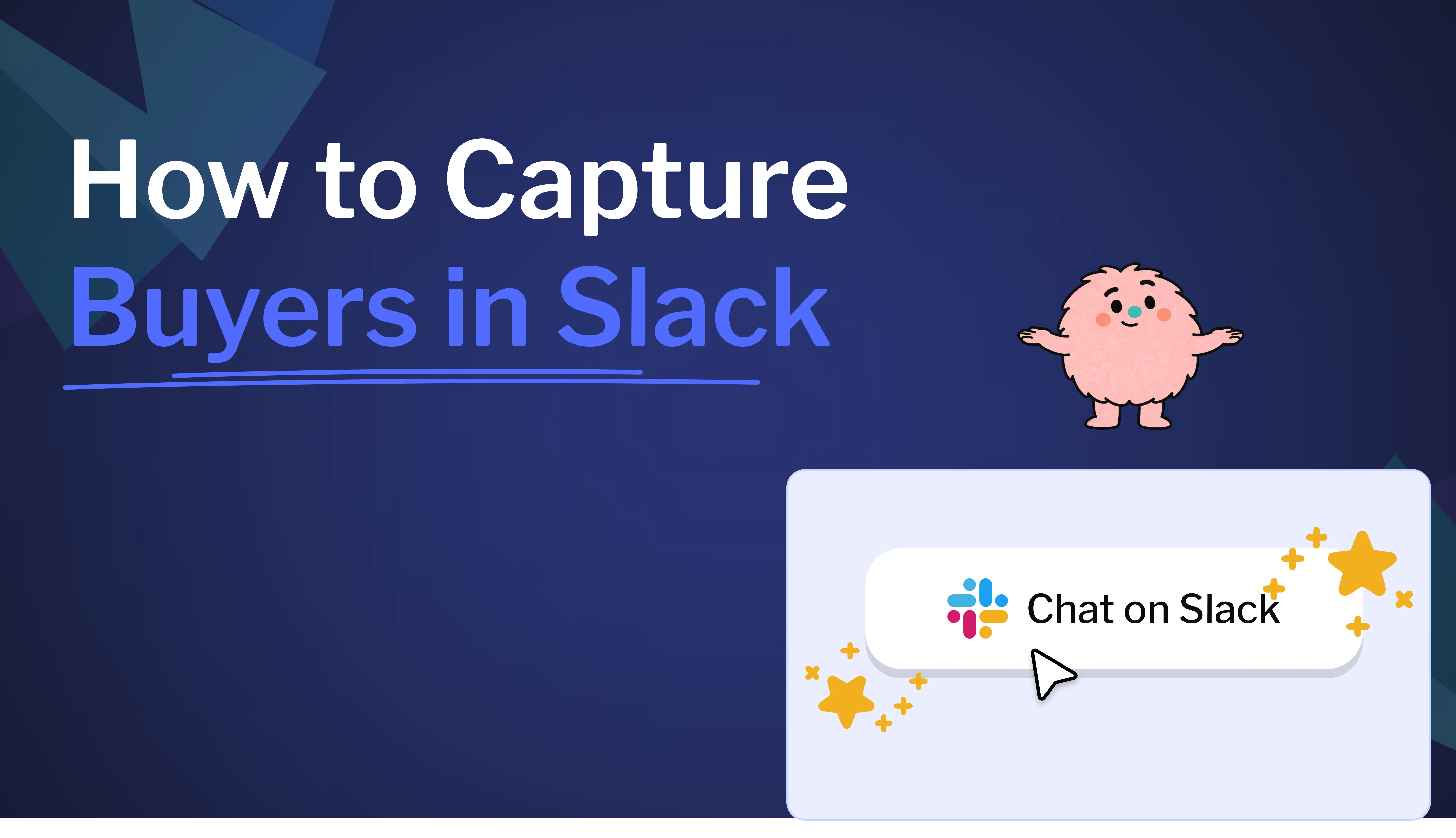 Learn how Slack can replace forms and email follow-up, capture buyers in real time, qualify leads with AI, route reps, book demos, and sync to your CRM.