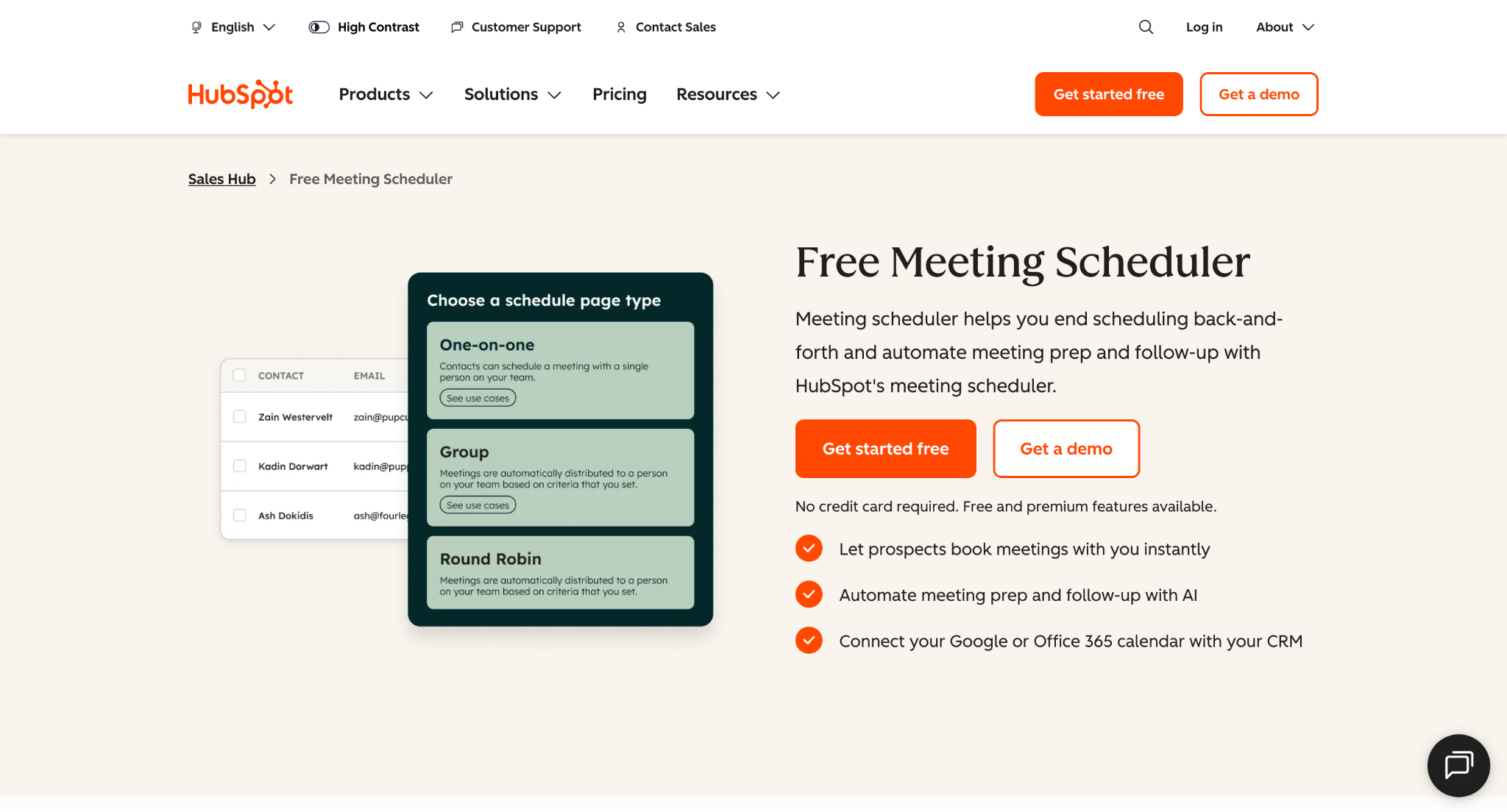 HubSpot Meetings