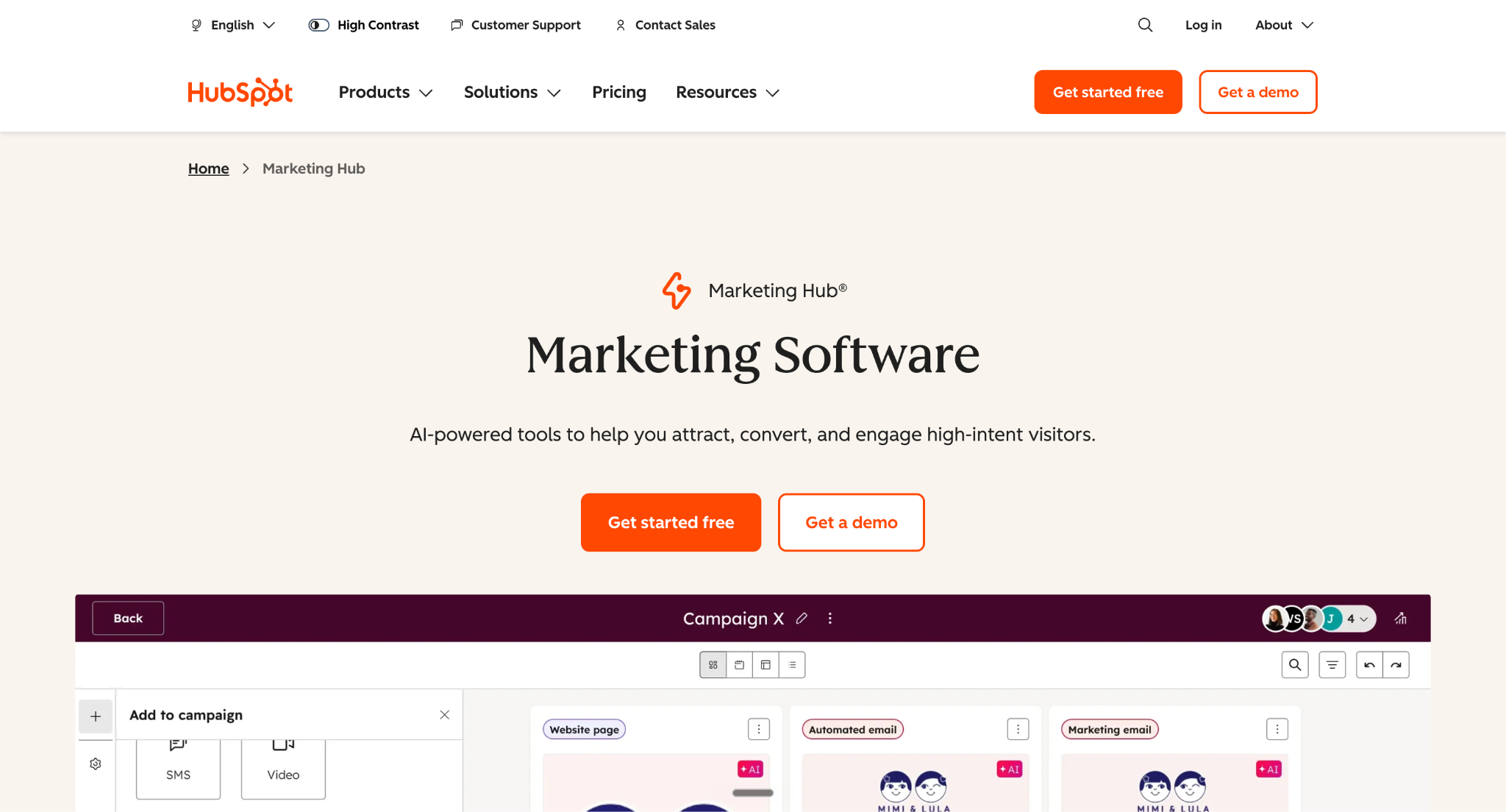 HubSpot Marketing Hub