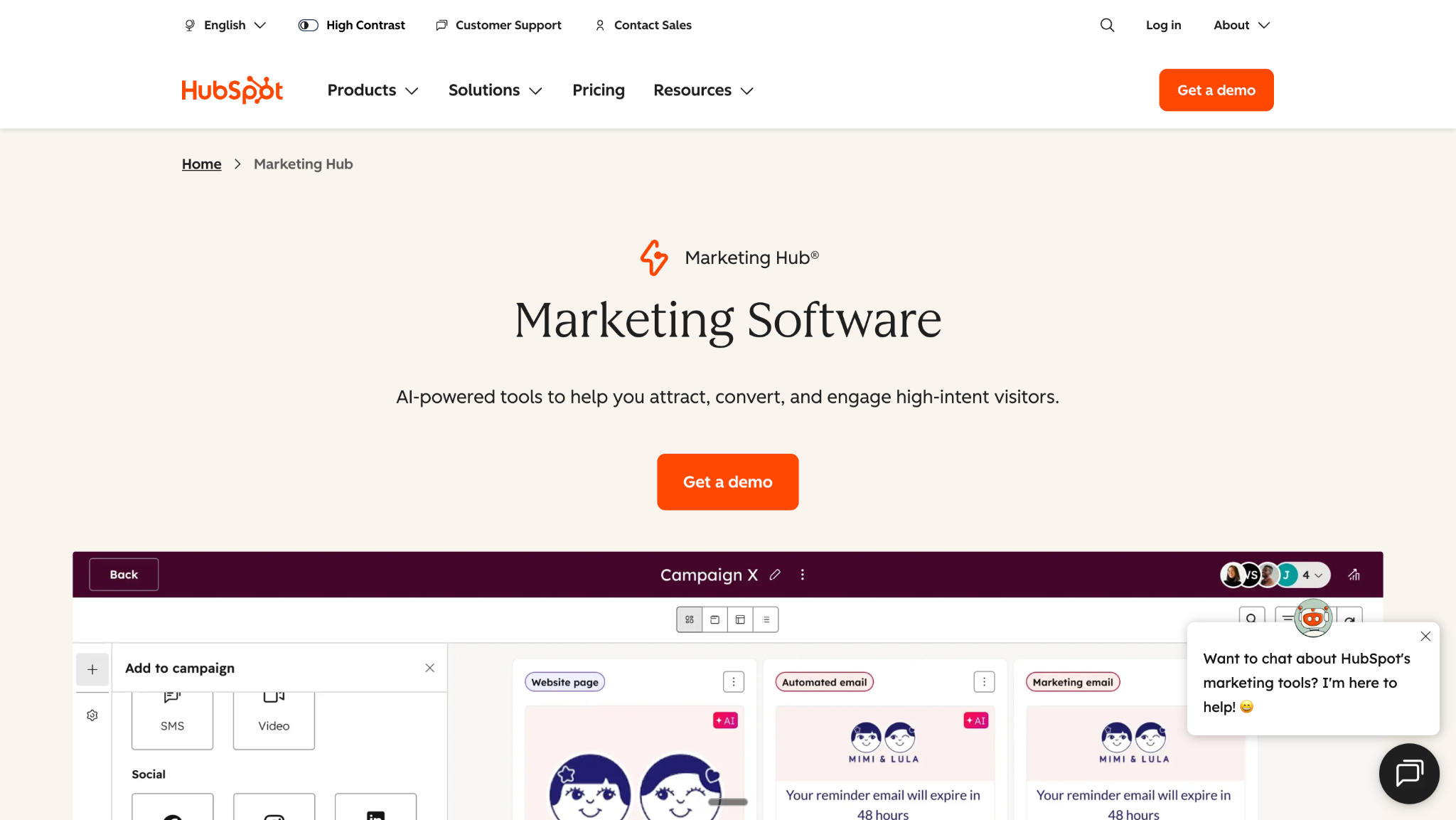 HubSpot Marketing Hub