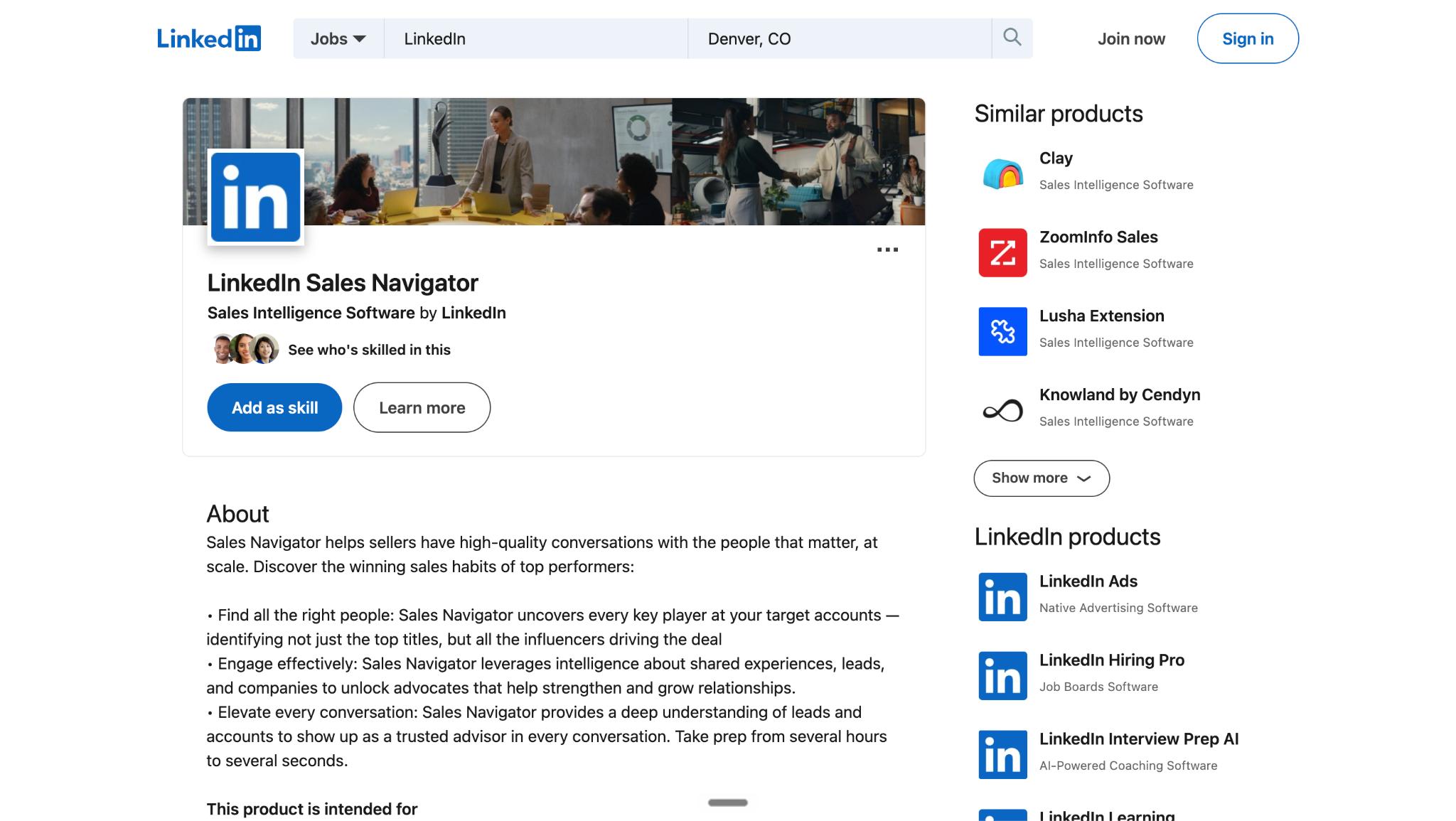 LinkedIn Sales Navigator