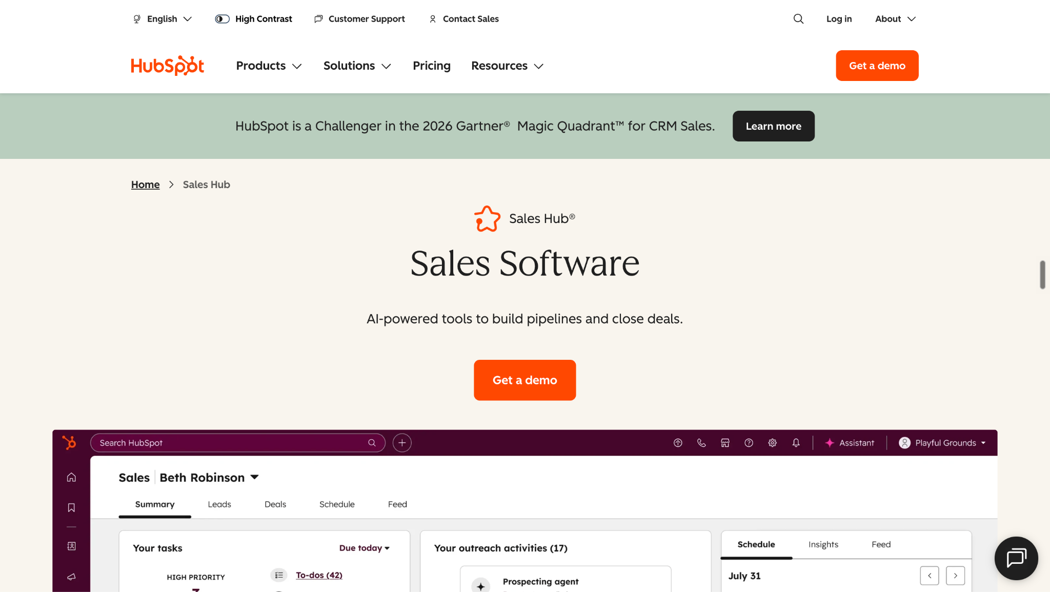 HubSpot Sales Hub