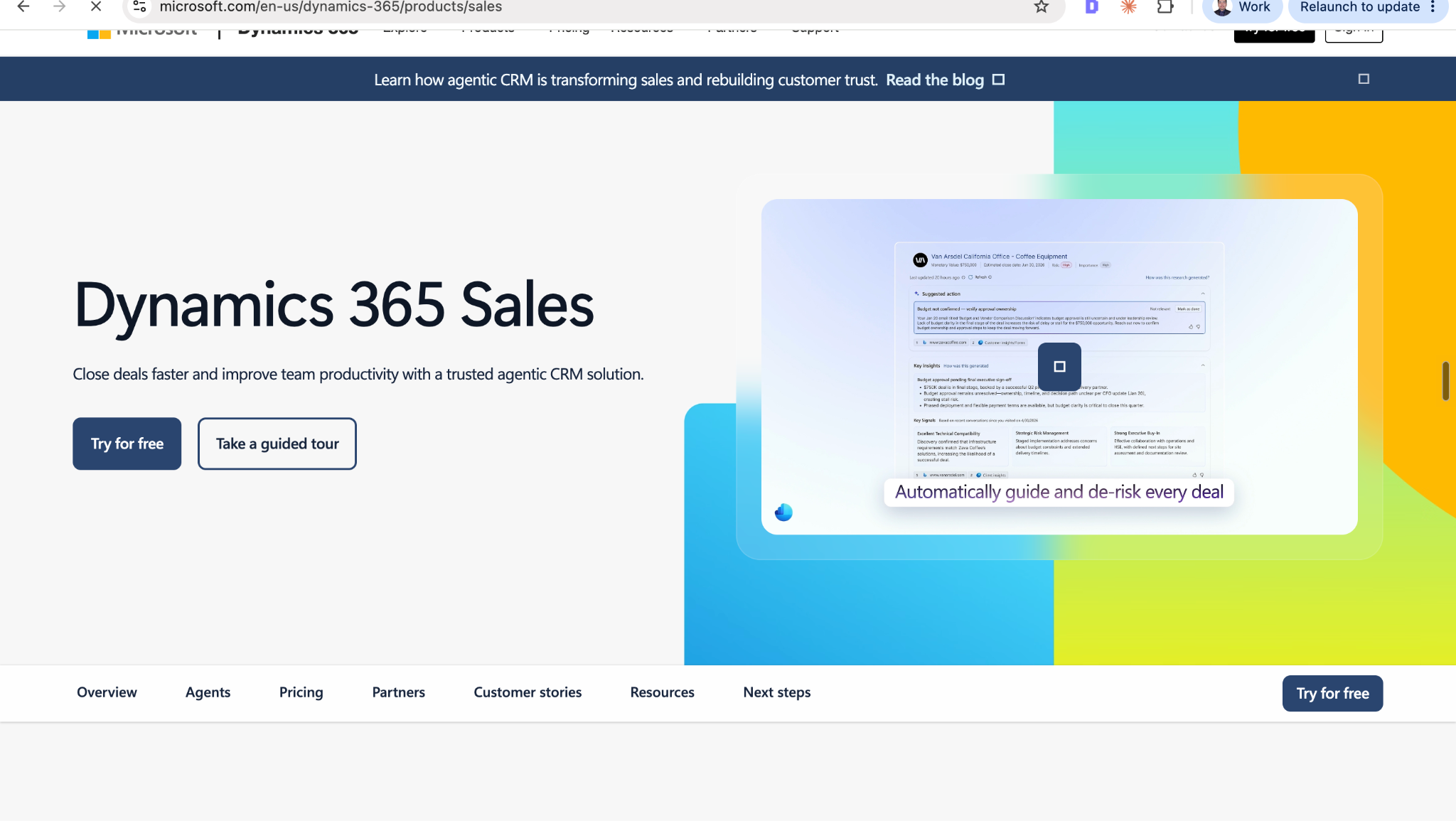 Microsoft Dynamics 365 Sales