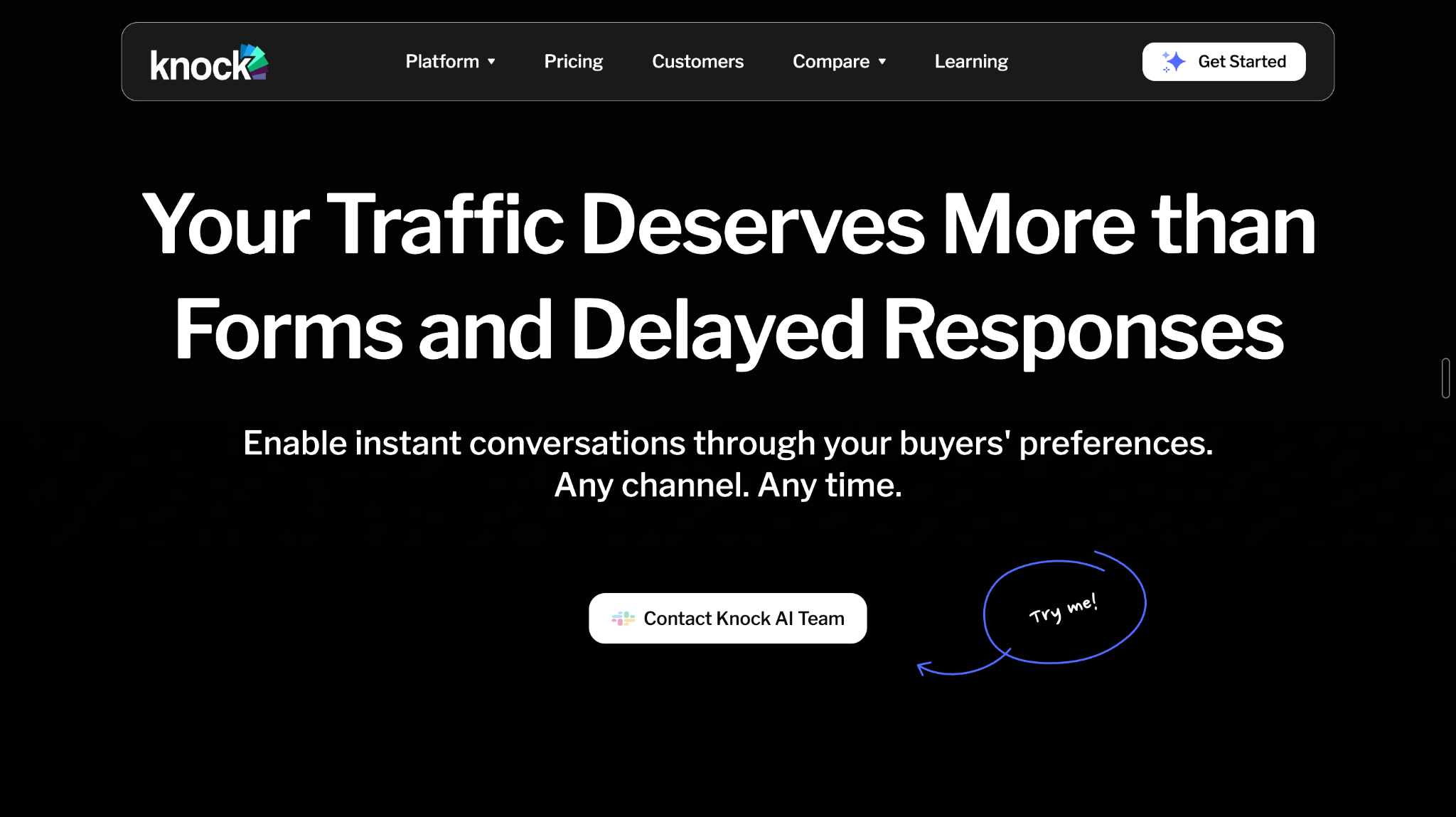 Knock AI: Best for Intent-Triggered Outreach and Conversion Recovery