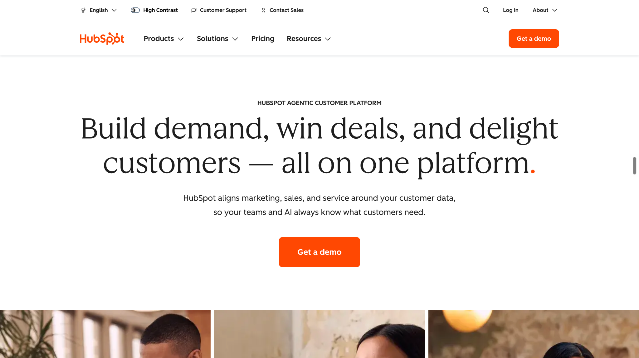 HubSpot: Best for CRM-centered intent workflows and marketing automation