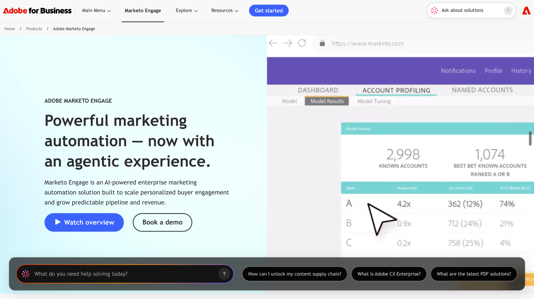Adobe Marketo Engage: Best for sophisticated lead nurturing and marketing automation