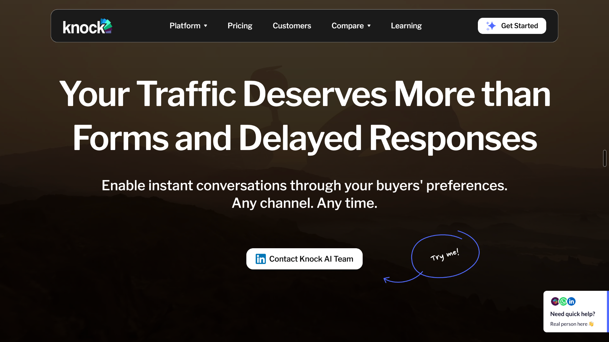 Knock AI: Best for Turning Website Intent and CRM Context Into Sales Action