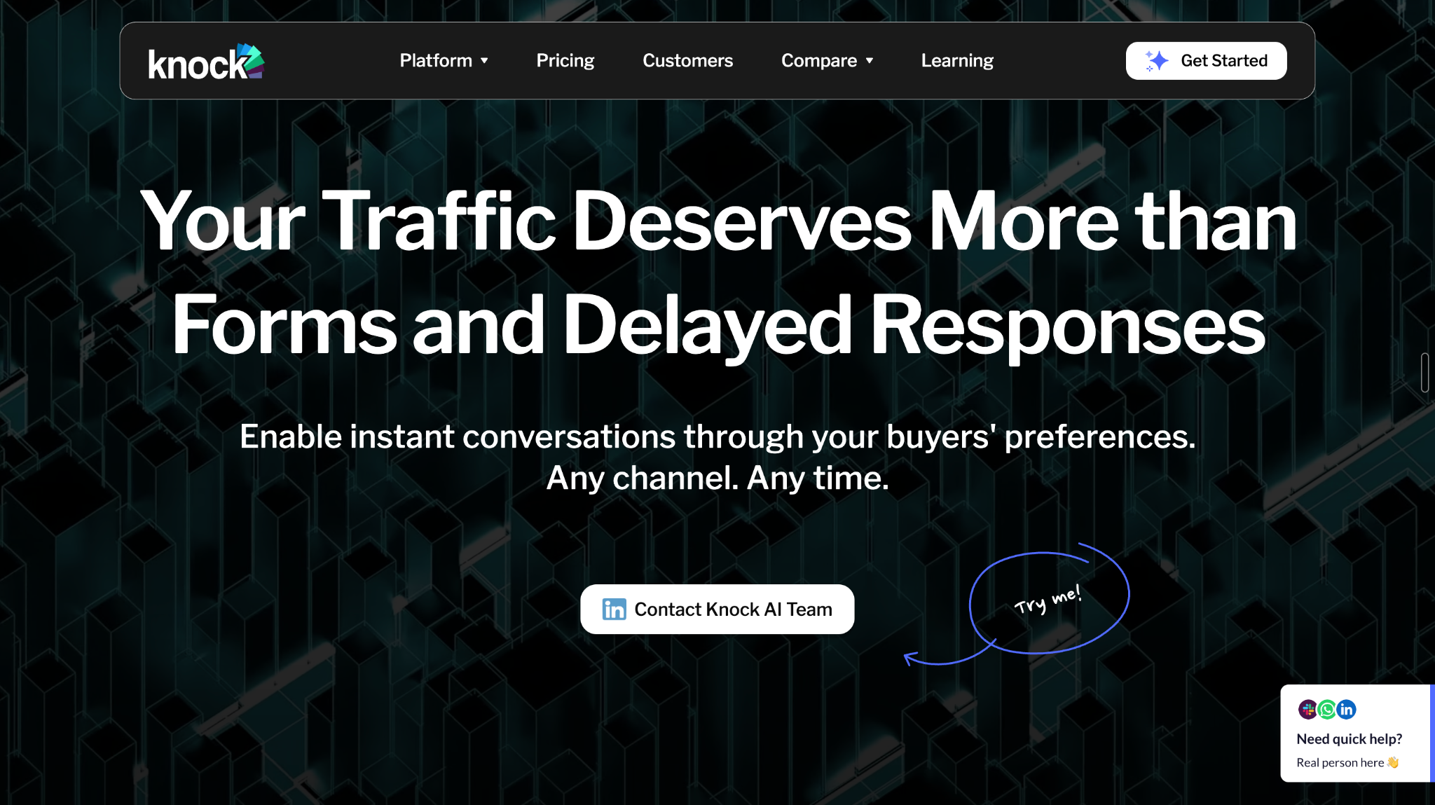 Knock AI: Best for Re-Engaging Interested Buyers and Converting Them Into Meetings