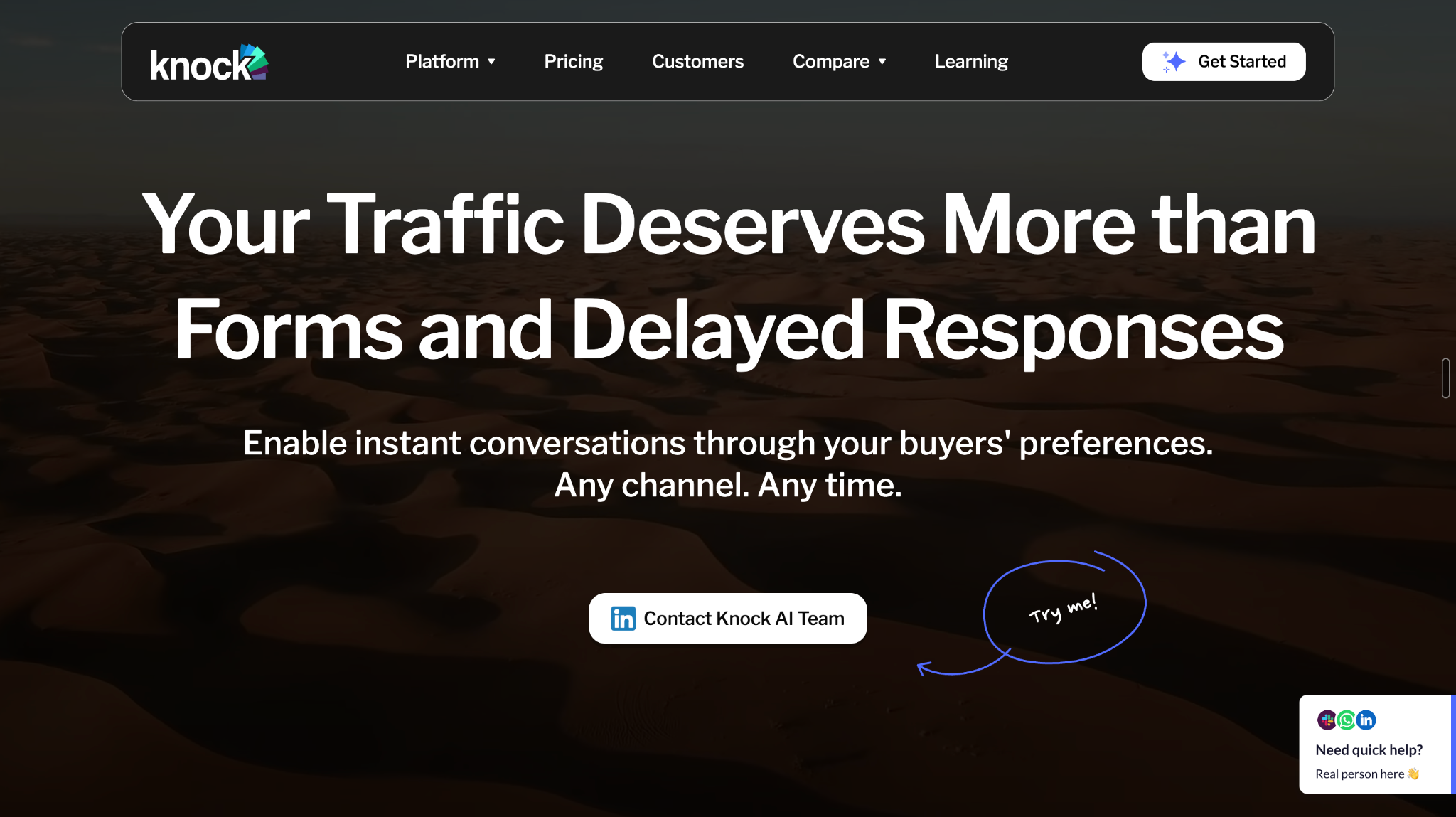 Knock AI: Best for Converting Engaged Target Accounts Into Meetings