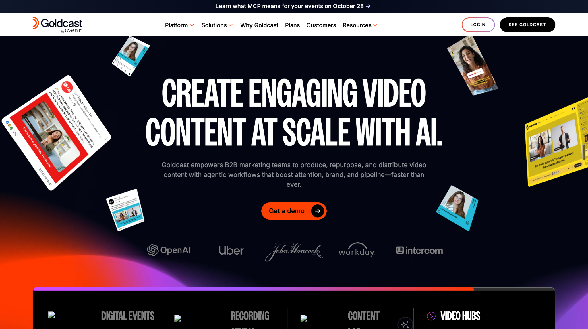 Goldcast: Best for Event Engagement Data and Content-Led Follow-Up