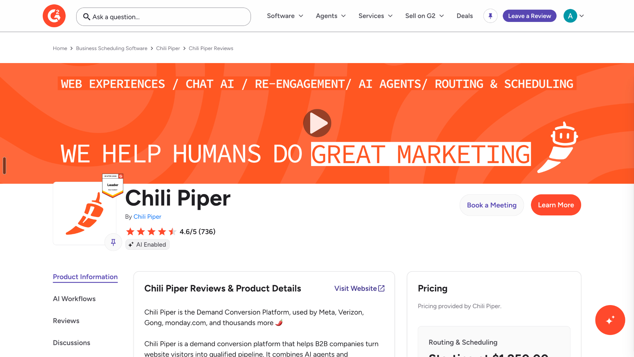 Chili Piper Reviews on G2
