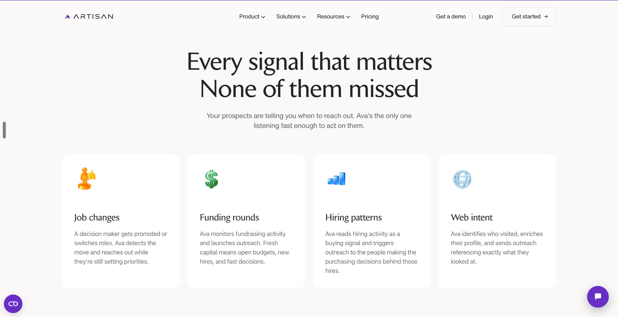 Artisan Intent Signals