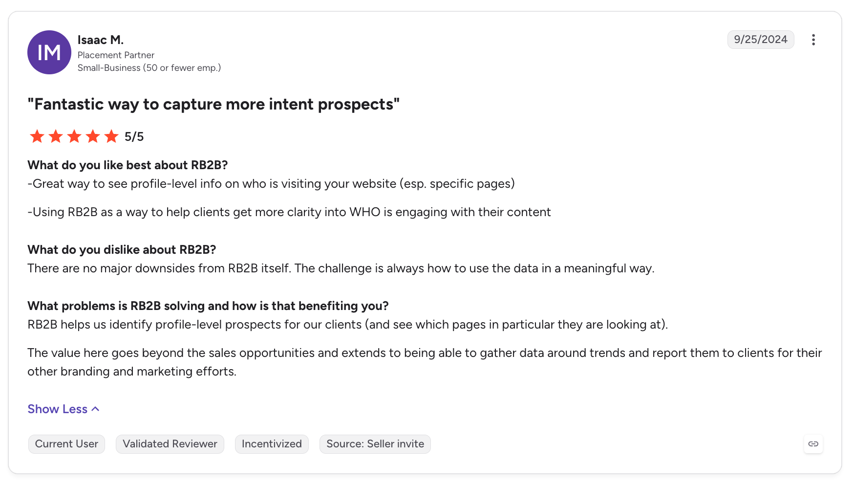 RB2B Review: Identifying individual website visitors