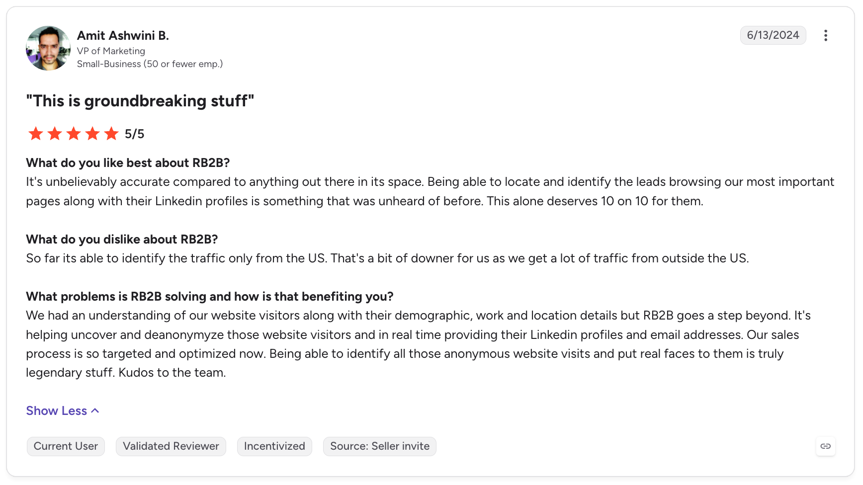 RB2B Review: Identifying individual website visitors