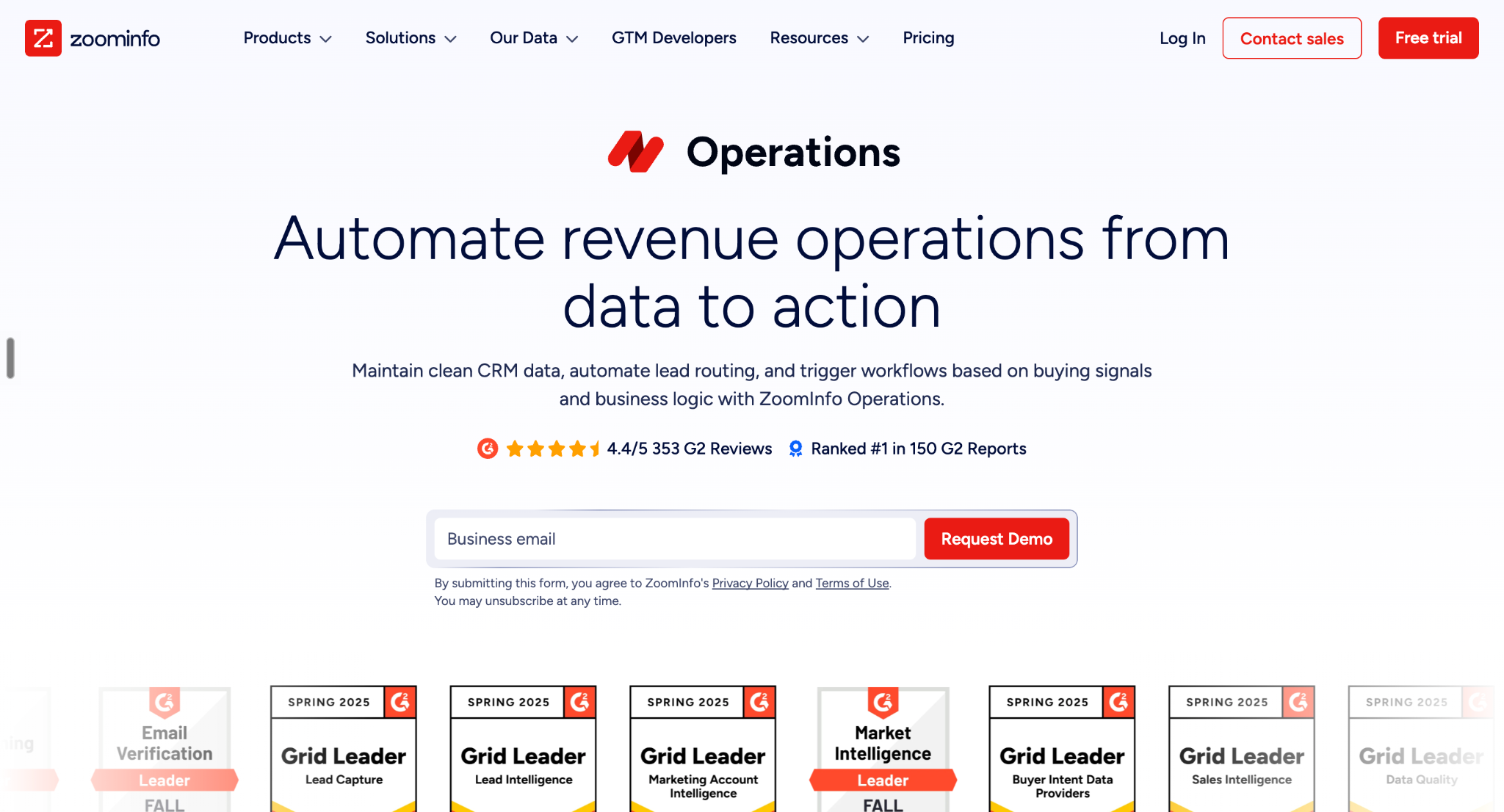 ZoomInfo Operations: For Data Quality and CRM Management