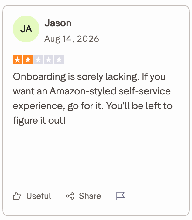 Customer Support and Onboarding: Difficulty Getting Help After Purchase