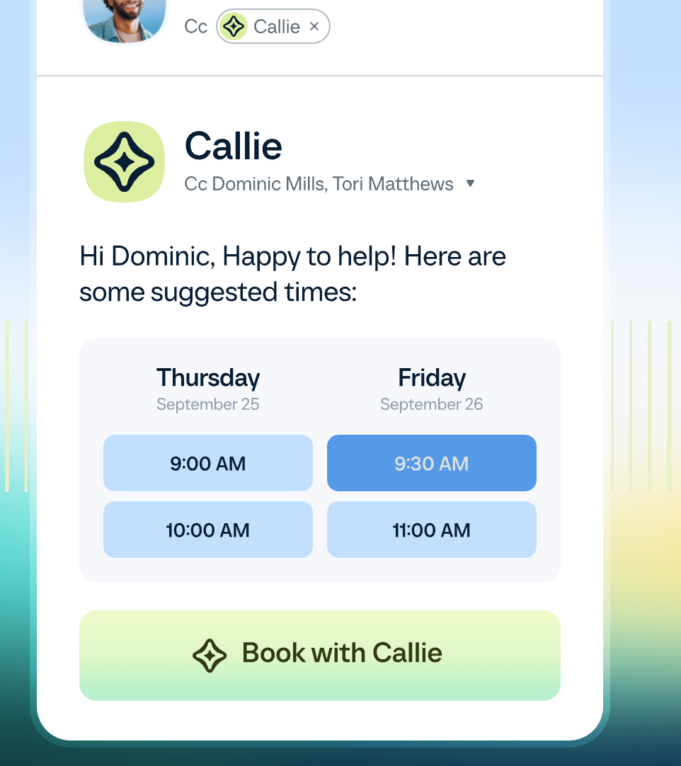 Callie: Calendly's AI Scheduling Assistant