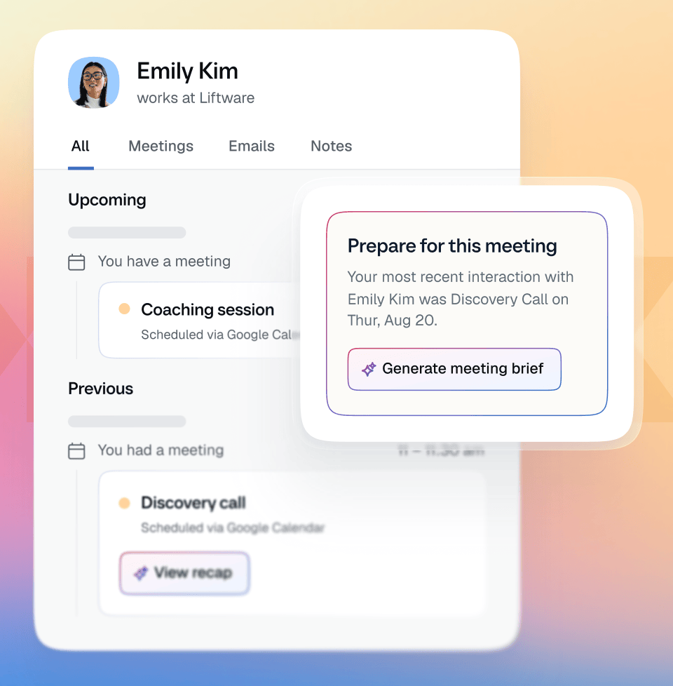 Contacts: Managing Relationships Beyond the Booking