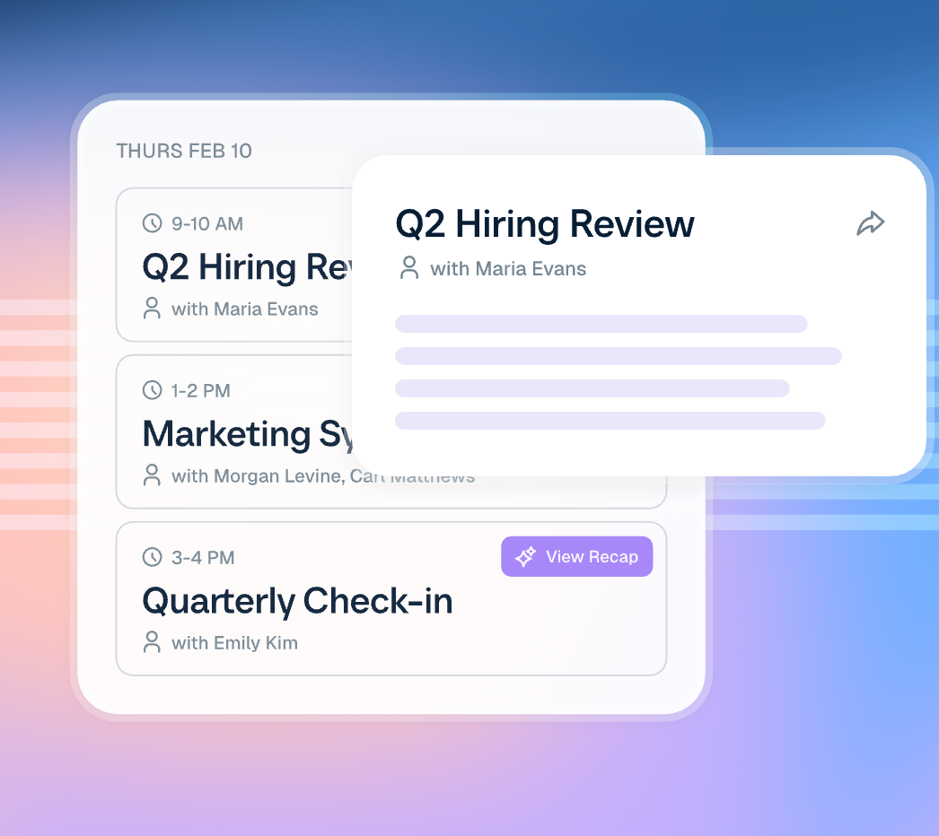 Notetaker: Automated Meeting Recaps and Follow-Ups