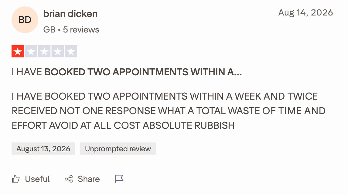 No responses from calendly bookings