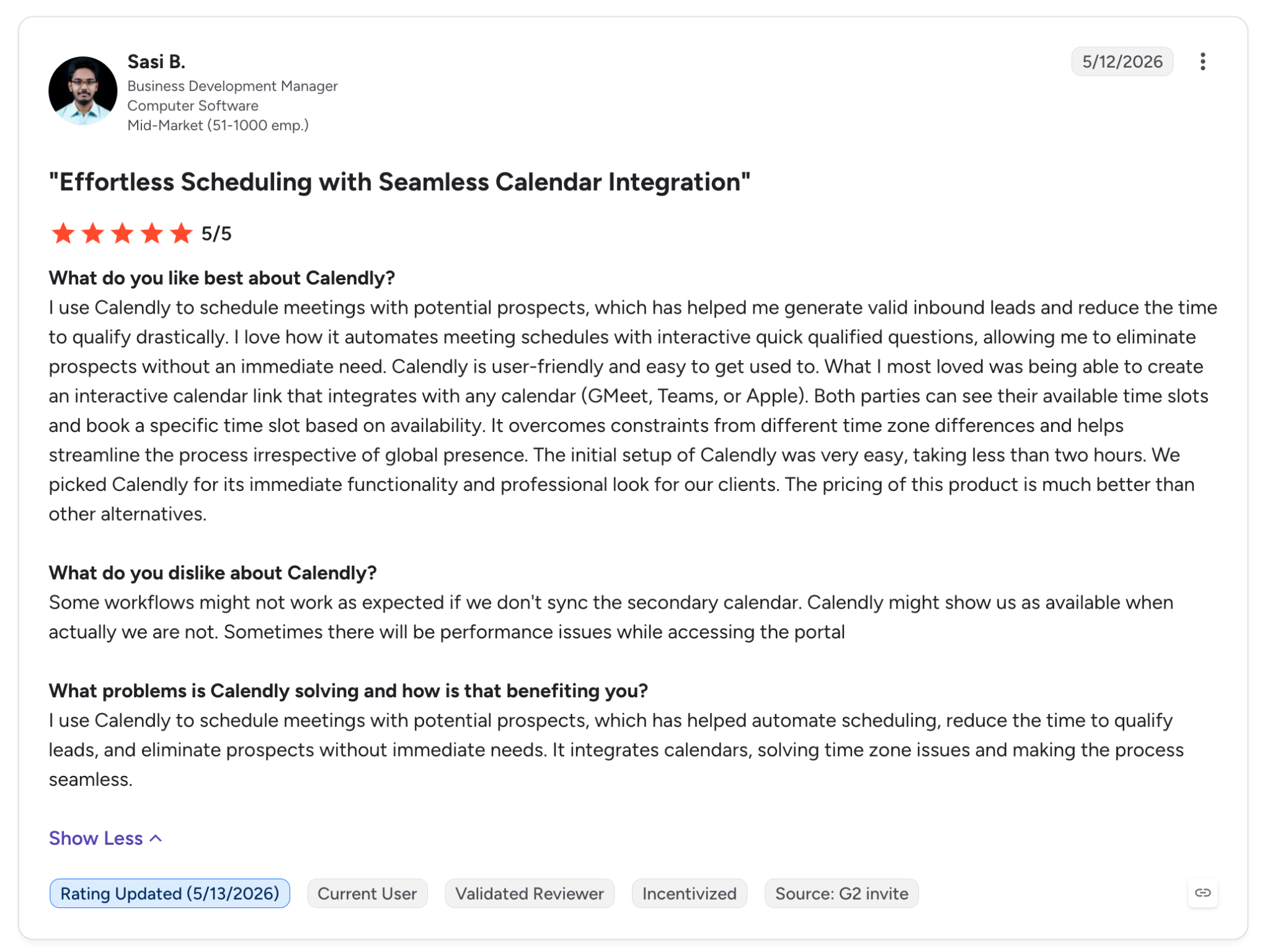 Effortless scheduling with seamless calendar integration