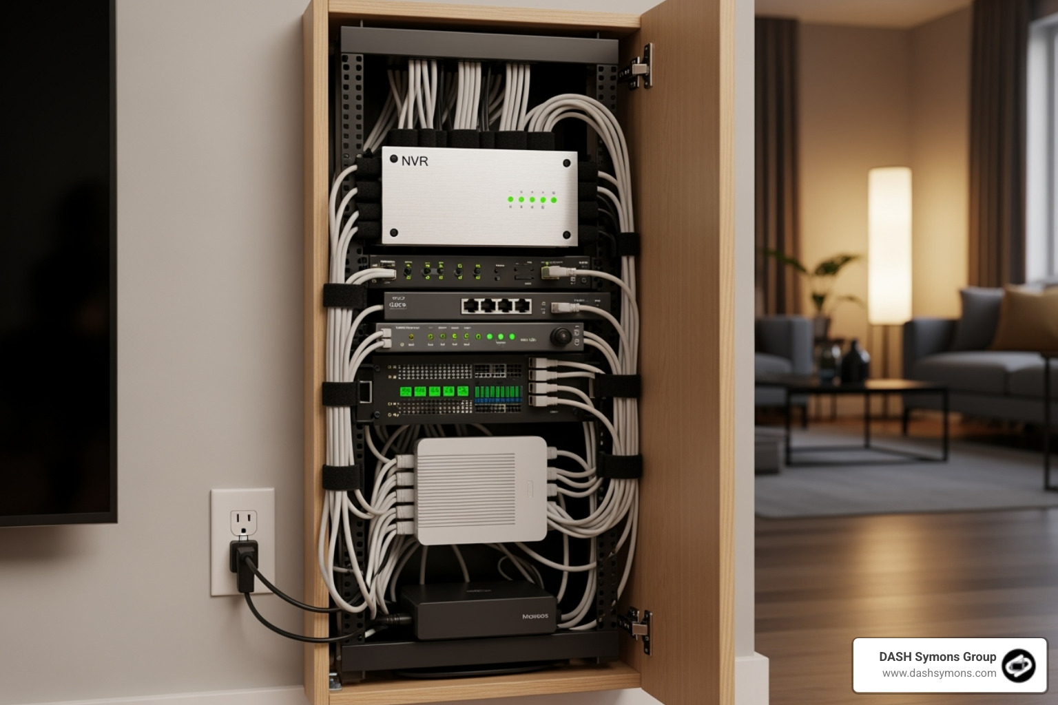 A clean server rack or NVR setup - home cctv maintenance