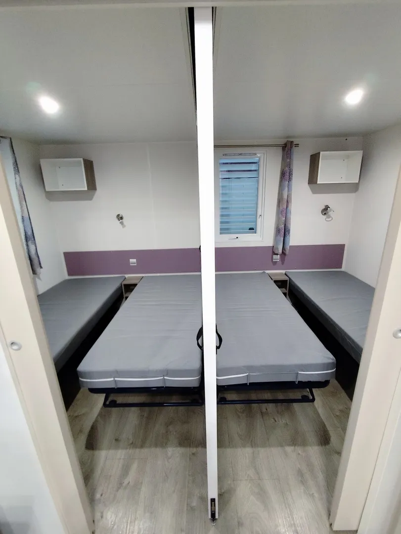 mobil home irm mobil home modulable deux chambres avec deux lits individuels mobil home occasion msmh mobil home livraison gratuite mobil home révisé