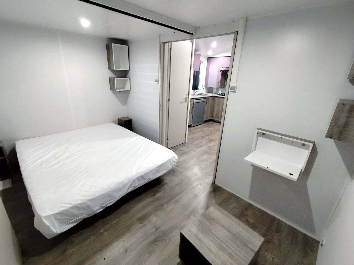 mobil home irm mobil home modulable configuration 1 grande chambre et une grande pièce à vivre mobil home occasion msmh mobil home livraison gratuite mobil home révisé