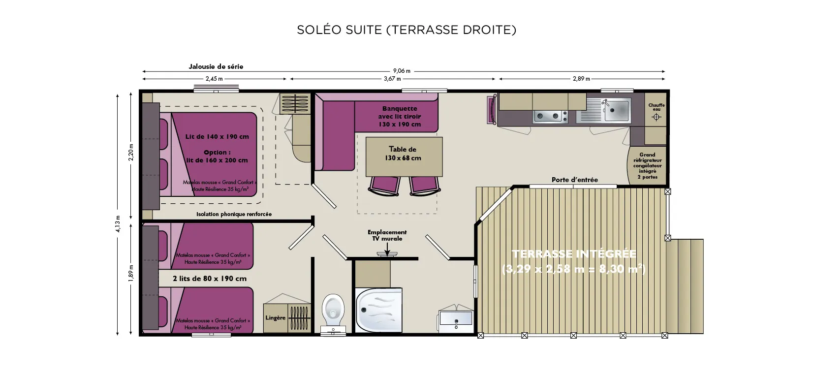 mobil home irm soleo plan implantation avec terrasse intégrée mobil home occasion msmh mobil home livraison gratuite mobil home révisé