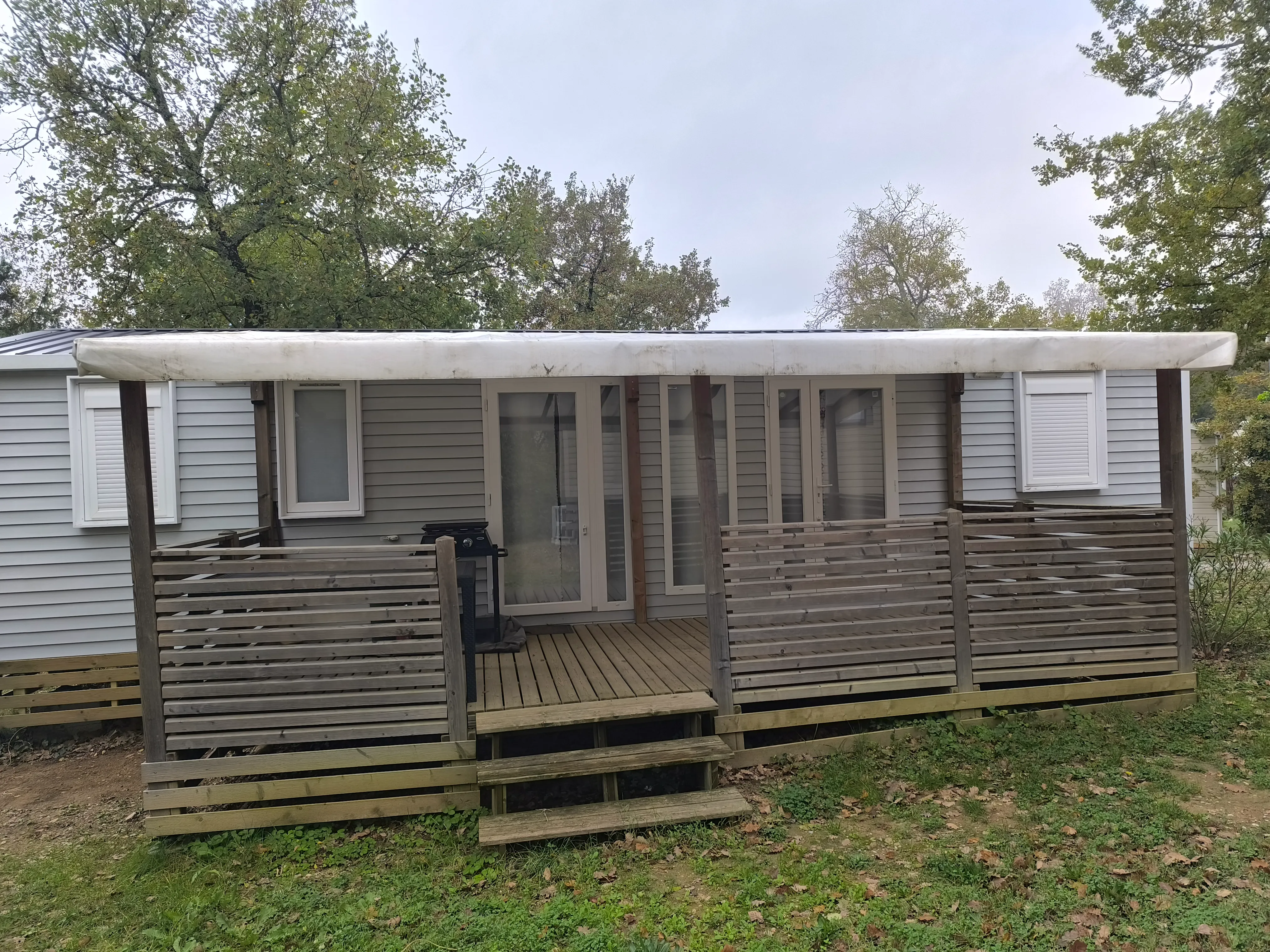 Terrasse d'occasion couverte 6 m x 2,5 m