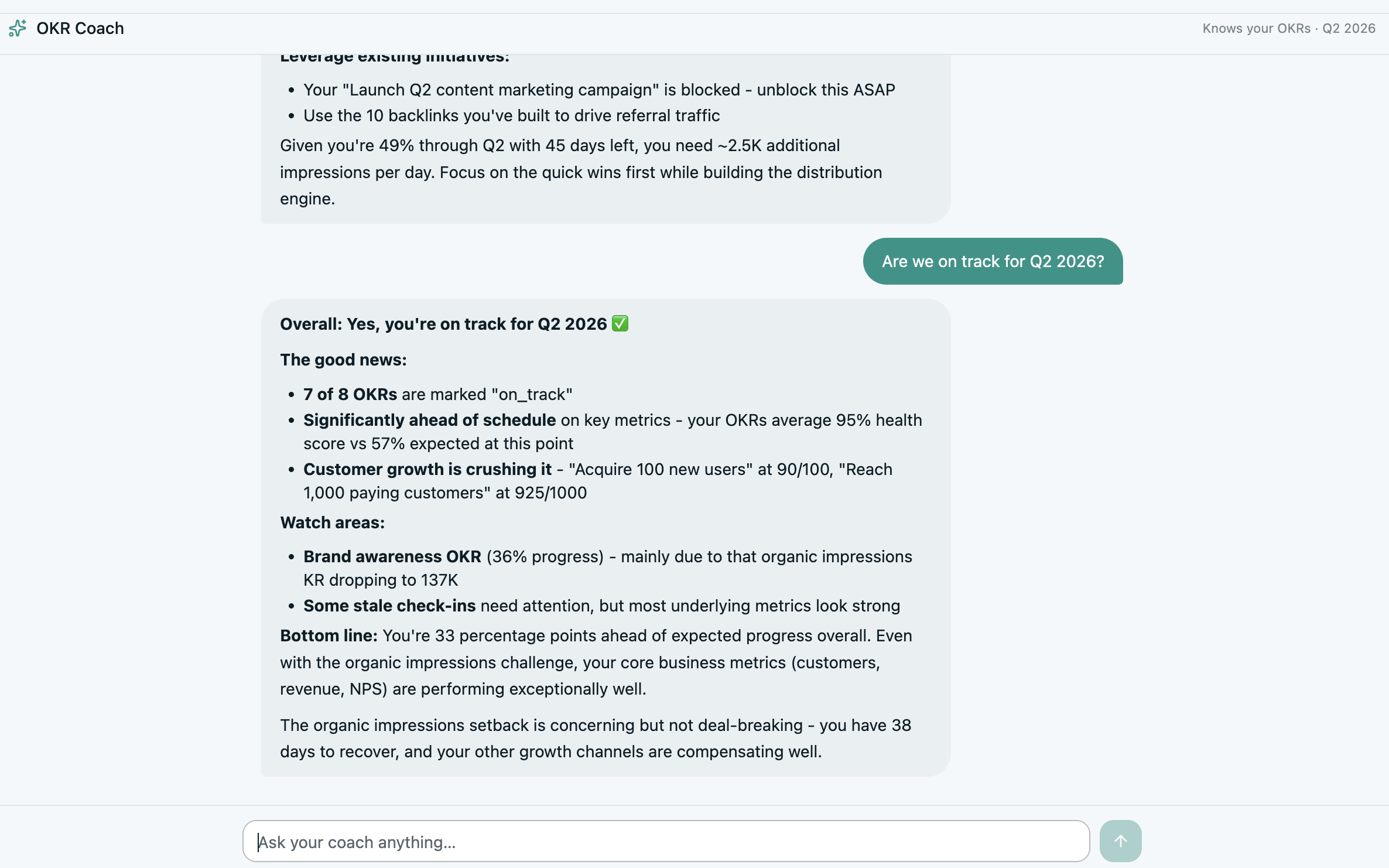 OKRs Tool AI Coach