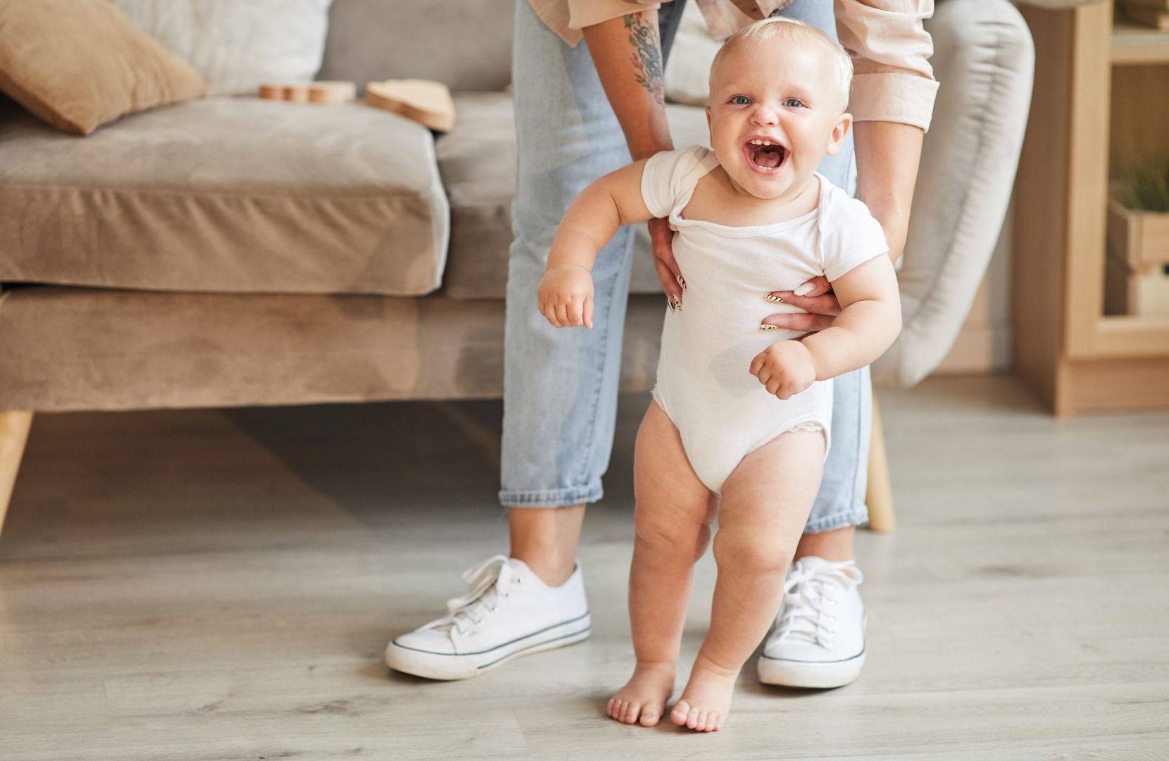 baby learning how to walk