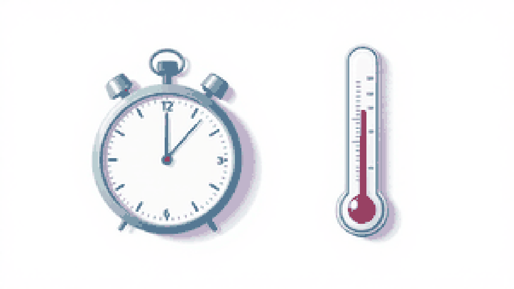 A stopwatch beside a thermometer, representing time and temperature combined into a single measure of ischemic exposure